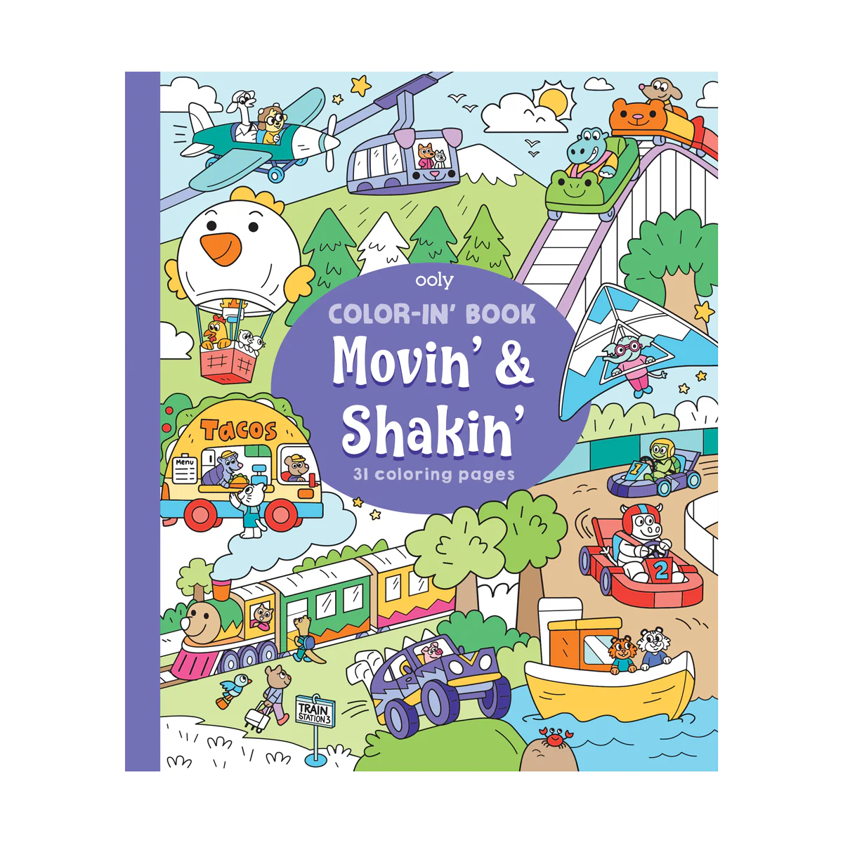 Color-in' Book: Movin’ and Shakin’