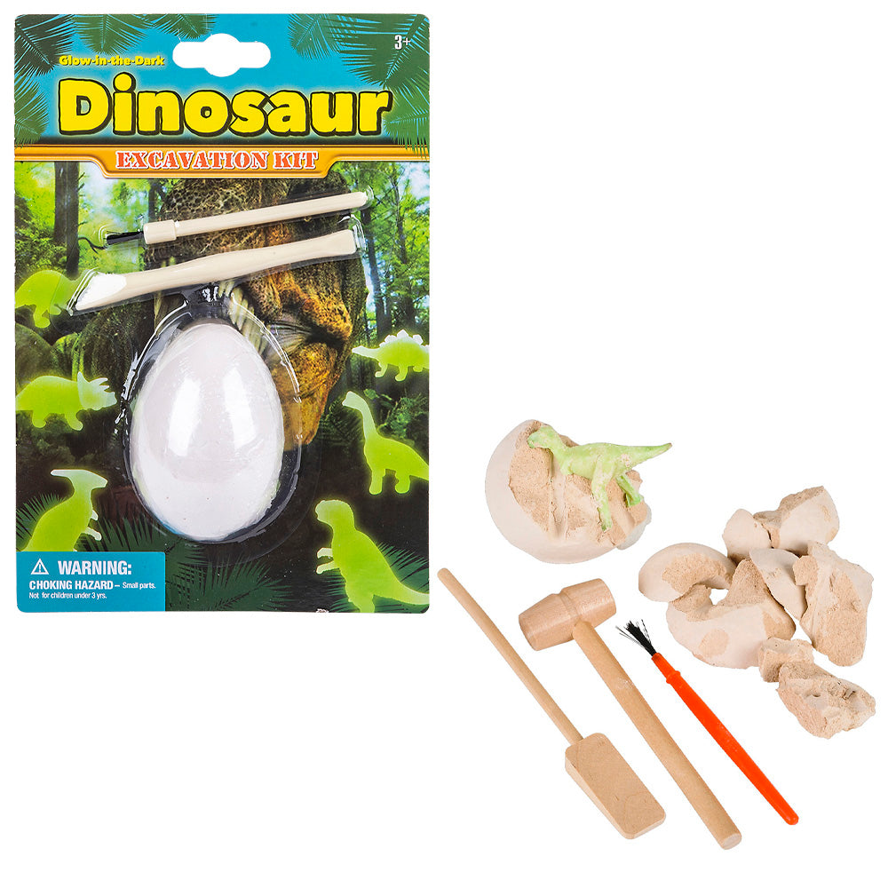 GLOW IN DARK DINOSAUR DIG SET