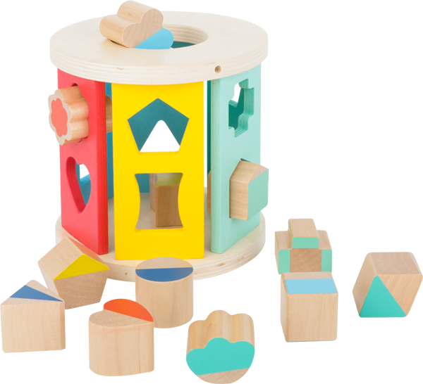 Small Foot Rolling Shape Sorting Cube Playset